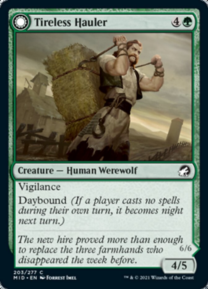 Transporteur infatigable // Bagarreur à rude épreuve [Innistrad: Chasse de minuit]