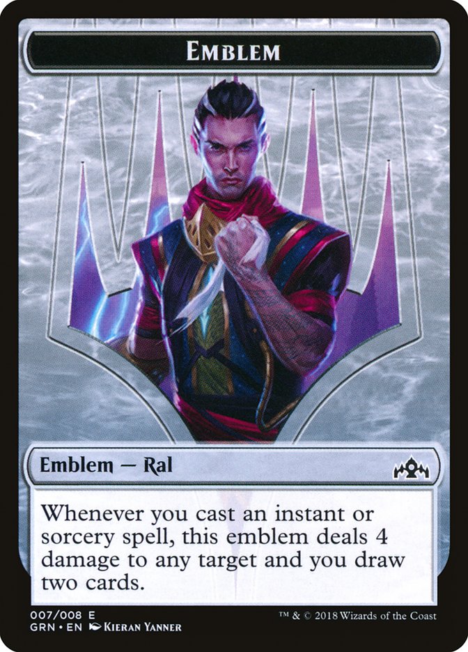 Emblème de Ral, vice-roi d'Izzet [Jetons de Guildes de Ravnica]