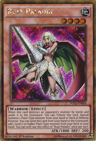 Paladin Rose [PGL2-EN004] Secret Rare Gold