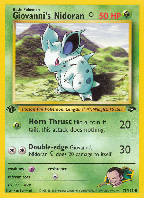 Nidoran de Giovanni (75/132) (Femelle) [Challenge des Champions 1re édition]