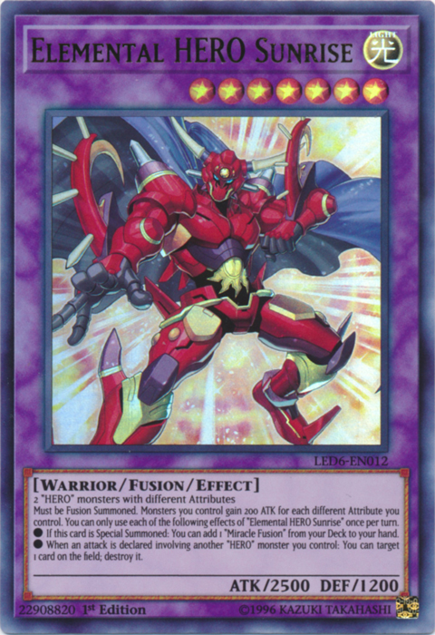 HÉROE Elemental Amanecer [LED6-EN012] Ultra Rara