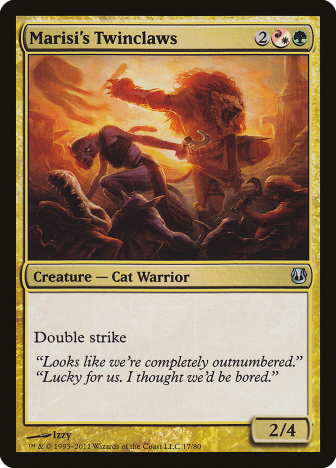 Griffes jumelles de Marisi [Duels de Planeswalkers : Ajani vs. Nicol Bolas]