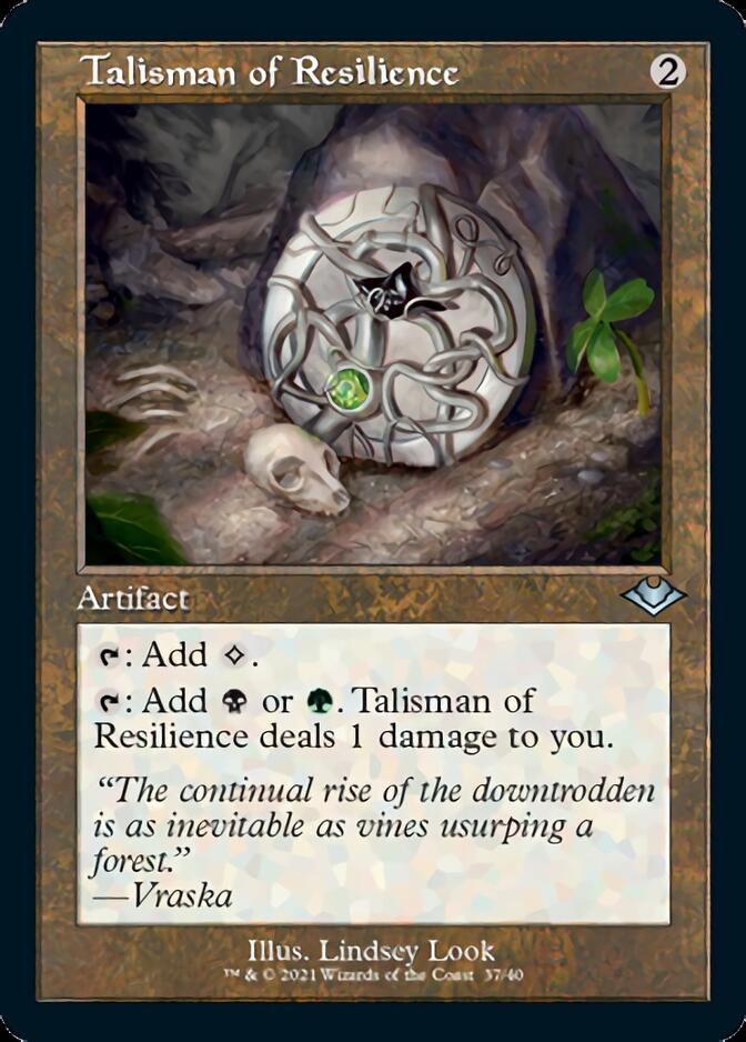 Talisman de résilience (Retro Foil Etched) [Horizons du Modern]