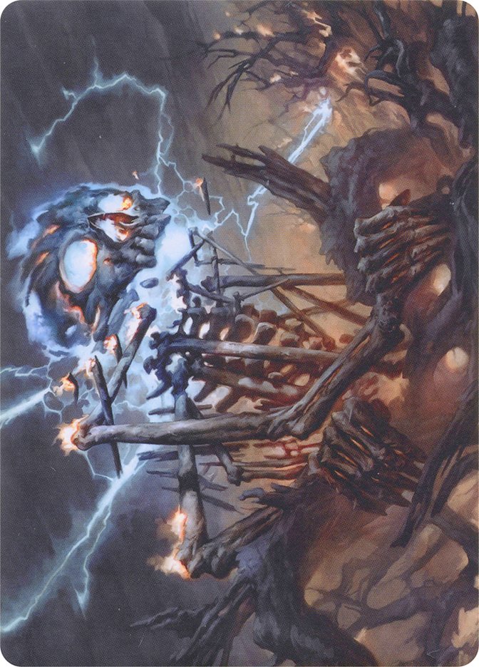 Skelemental éclair // Skelemental éclair [Série d'illustrations Modern Horizons]