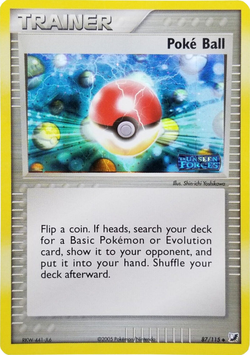 Poké Ball (87/115) (Estampillée) [EX: Espèces Obscures]