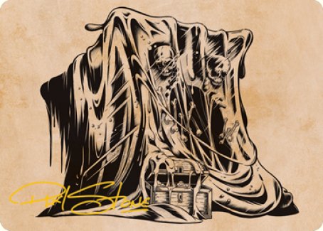 Cube gélatineux (Showcase) Carte d'art (Signature estampée or) [Donjons & Dragons : Séries d'art Adventures in the Forgotten Realms]