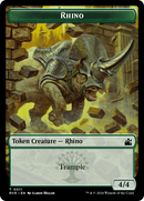 Jeton recto-verso Saprobionte // Rhinocéros [Jetons Ravnica: Réédition]