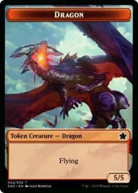 Dragón (002) // Zombi Ficha de dos caras [Game Night 2019 Tokens]