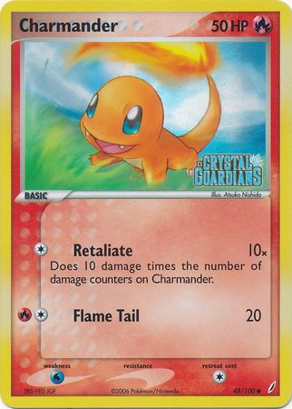 Charmander (48/100) (Sellado) [EX: Crystal Guardians]