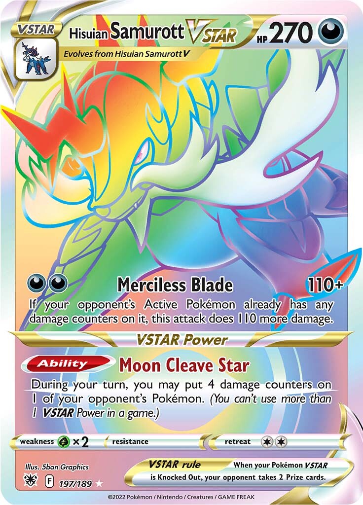 Samurott de Hisui VSTAR (197/189) [Espada y Escudo: Resplandor Astral]