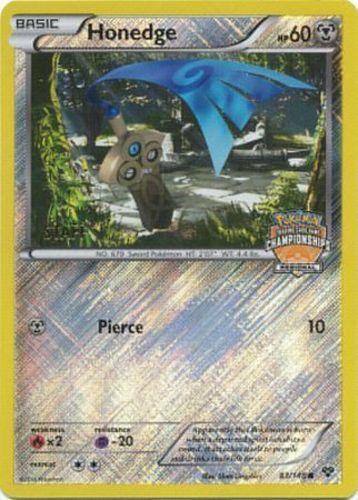 Honedge (83/146) (Carta de Campeonato Regional) (Staff) [XY: Set Básico]