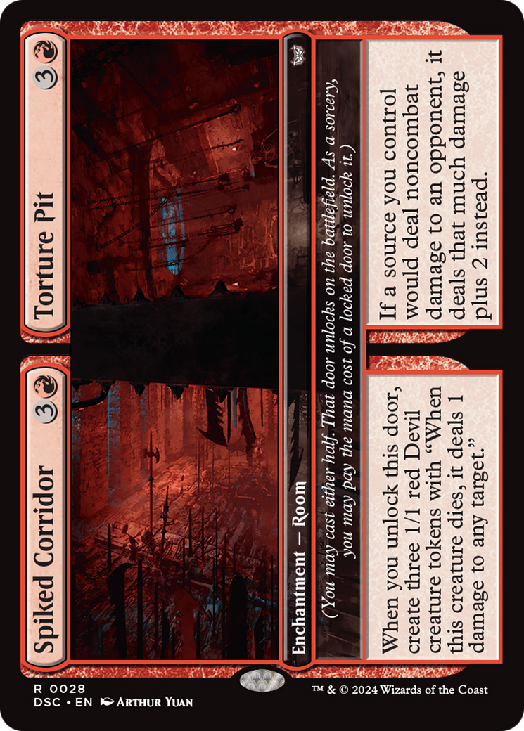 Couloir hérissé // Fosse de torture [Duskmourn: House of Horror Commander]