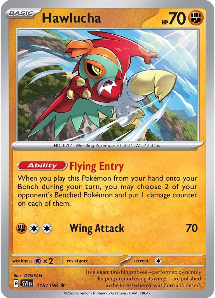 Hawlucha (118/198) [Escarlata y Púrpura: Set Base]