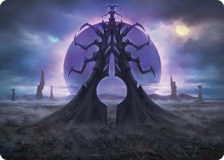 Carte artistique Crépuscule du Soleil noir [Phyrexia: Tout le monde sera un – Série d'illustrations]