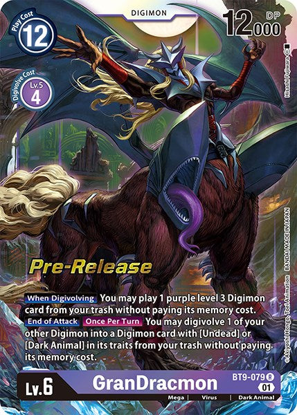 GranDracmon [BT9-079] [Cartas Promocionales del Pre-lanzamiento de X Record]