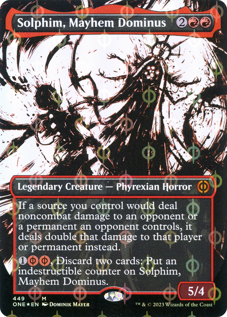 Solphim, Dominus du carnage (Foil Sans bordure – Pas de l'ichor et Achèvement) [Phyrexia : Tout sera un]