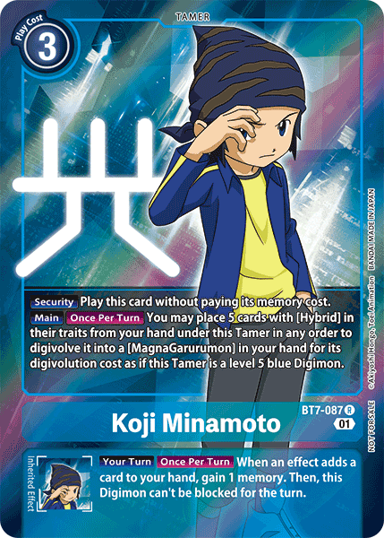 Koji Minamoto [BT7-087] (Arte Alternativo - Caja Topper) [Next Adventure]