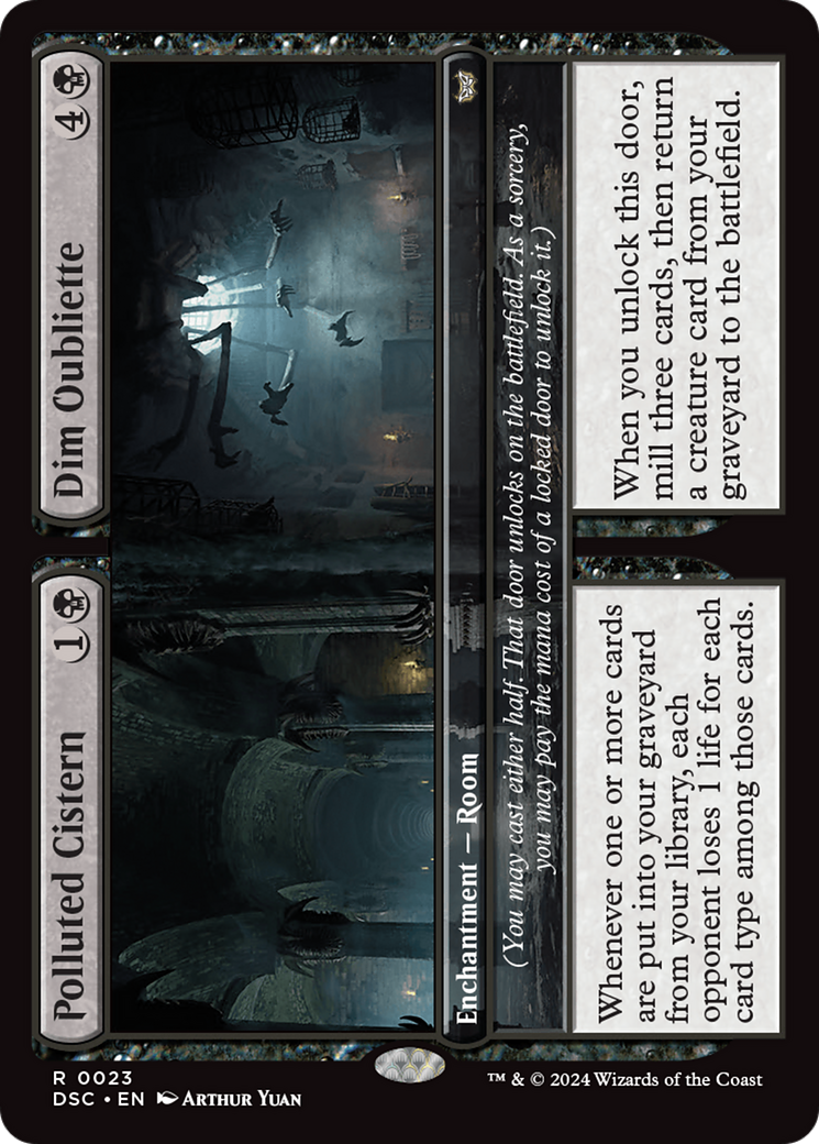 Cisterna Contaminada // Olvido Sombrío [Duskmourn: House of Horror Commander]