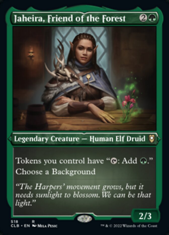 Jaheira, amie de la forêt (gravée à l'acide) [Commander Legends : Battle for Baldur's Gate]