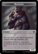 Scion d'Eldrazi // Jeton recto-verso Manifeste [Jetons Commander Meurtres au Manoir Karlov]