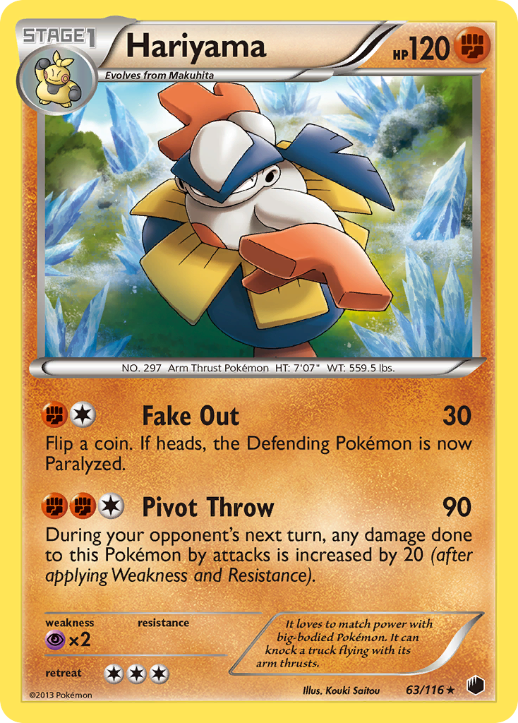 Hariyama (63/116) [Noir & Blanc : Glaciation Plasma]