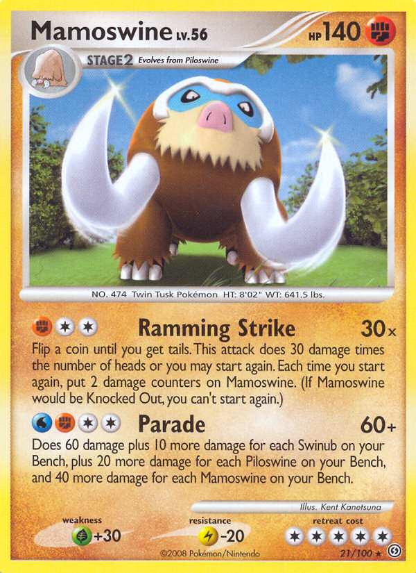 Mamoswine (21/100) [Diamante & Perla: Frente Tormenta]