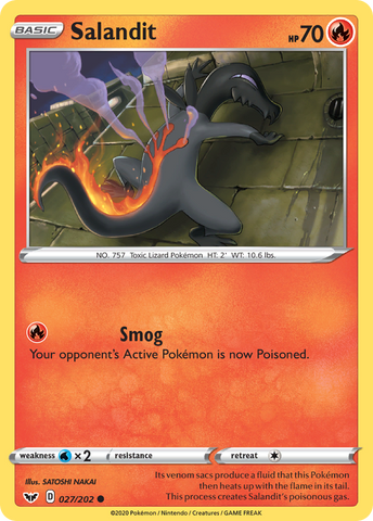 Salandit (027/202) [Espada y Escudo: Set Básico]