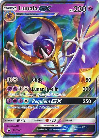 Lunala GX (SM103) (Carte géante) [Soleil et Lune : Promo Étoile Noire]