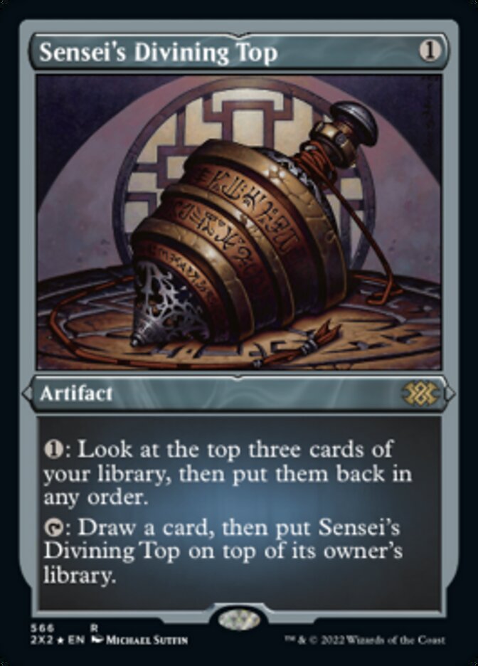 Trompo adivinador del sensei (grabado foil) [Double Masters 2022]