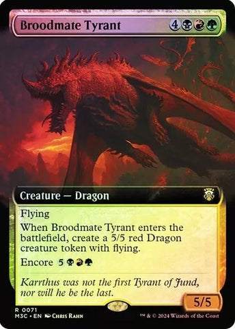 Tirano del rebaño (Arte extendido) (Lámina iridiscente) [Modern Horizons 3 Commander]