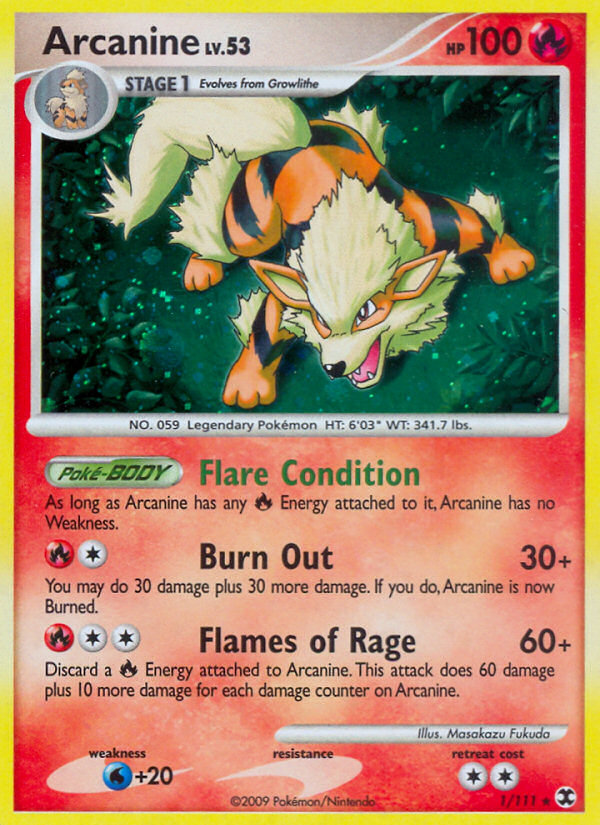 Arcanine (1/111) [Platino: Rivales Ascendentes]