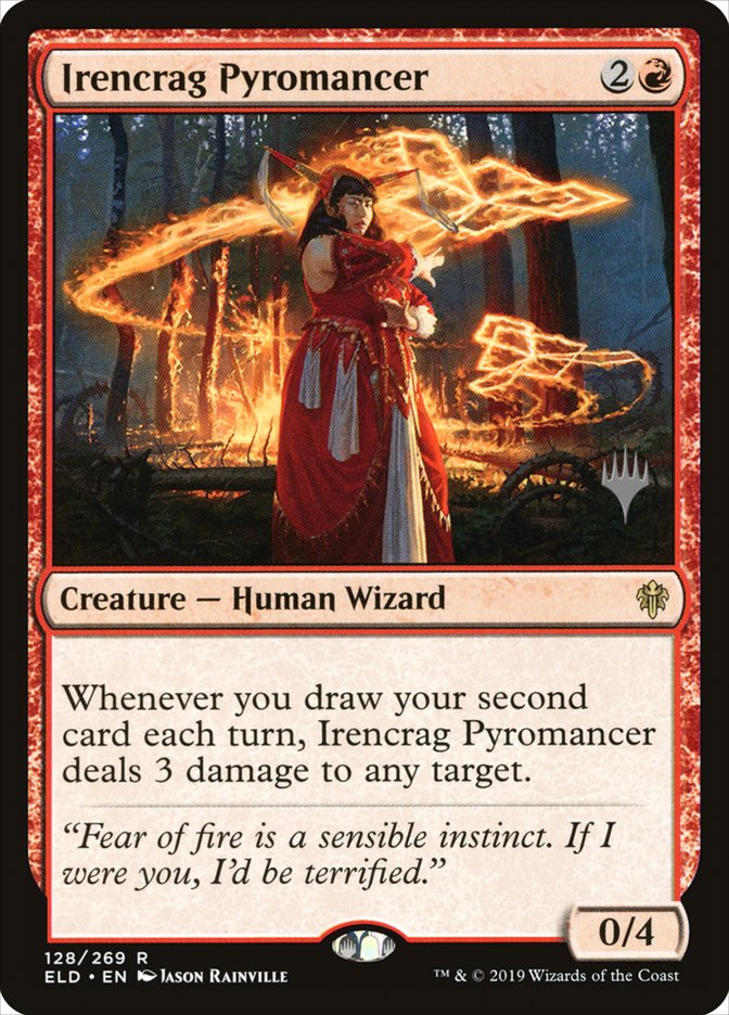 Pyromancienne d'Irencrag (Promo Pack) [Promos Le trône d'Eldraine]
