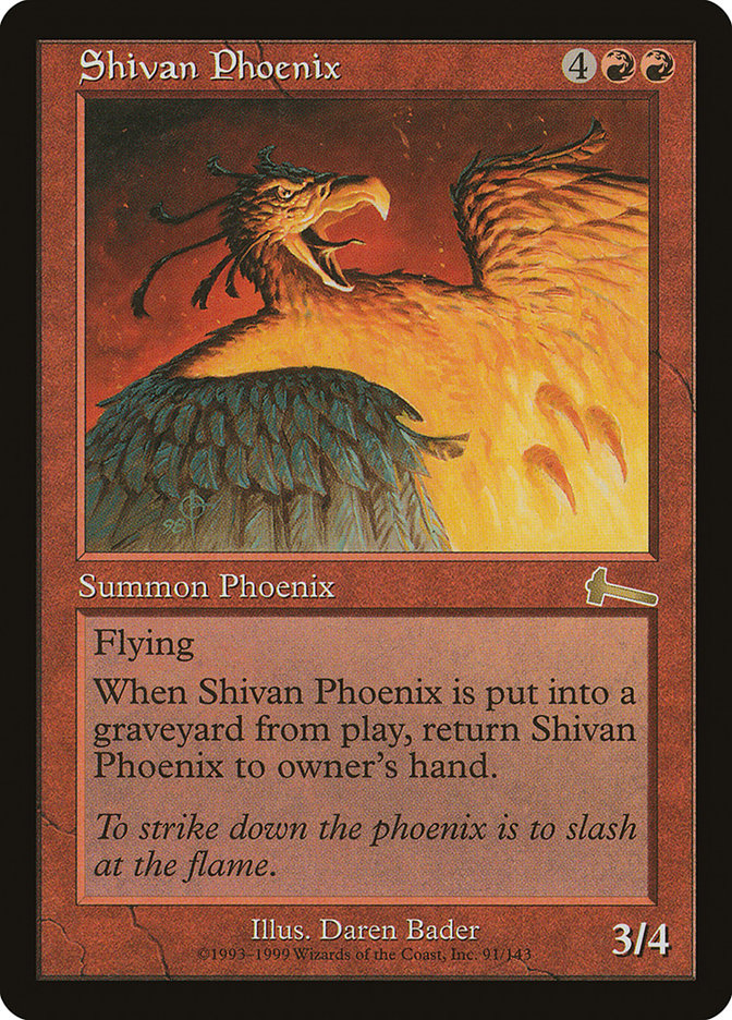 Phénix de Shivan [L'Héritage d'Urza]