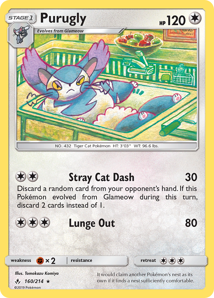 Purugly (160/214) [Sol y Luna: Lazos Indestructibles]