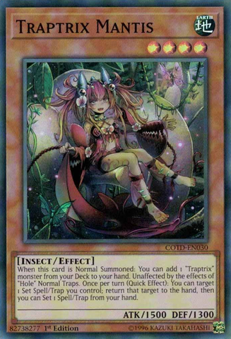 Traptrix Mantis [COTD-EN030] Super Rara