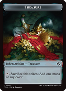 Dragon (0014) // Jeton Trésor recto-verso [Tarkir: Dragonstorm Commander Tokens]