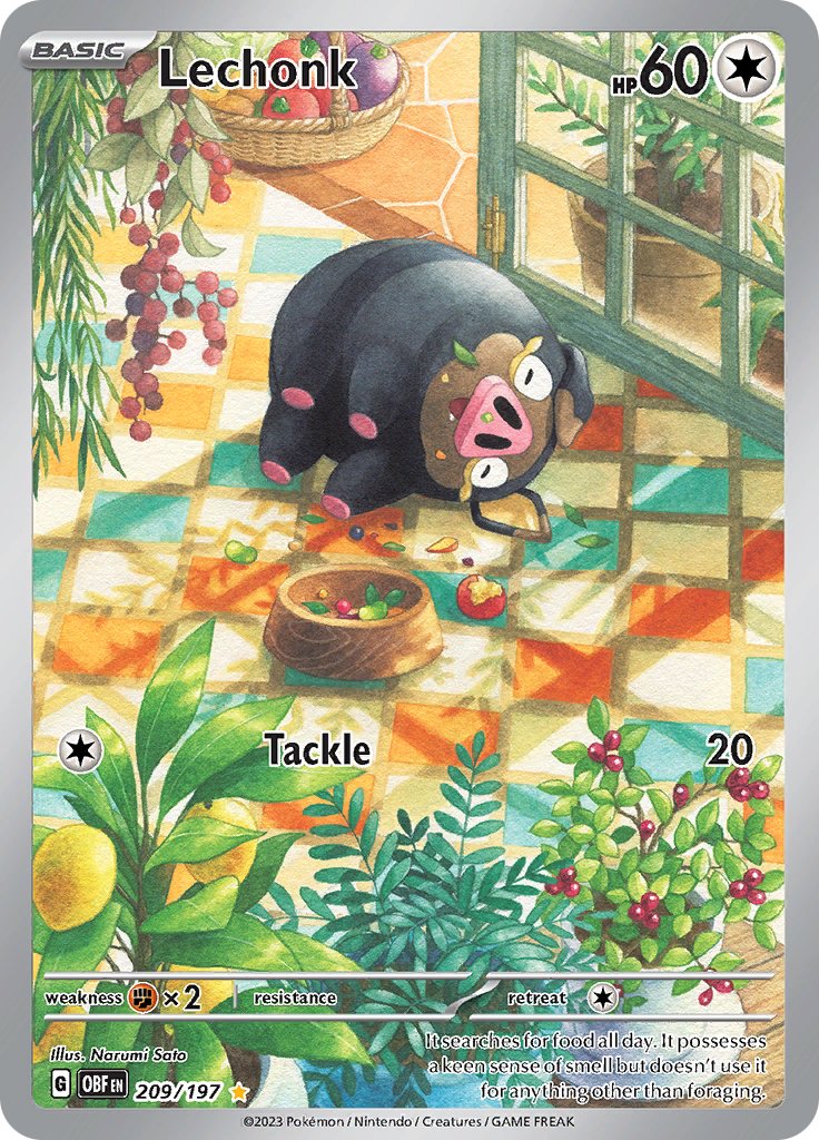 Lechonk (209/197) [Escarlata y Púrpura: Llamas Obsidianas]