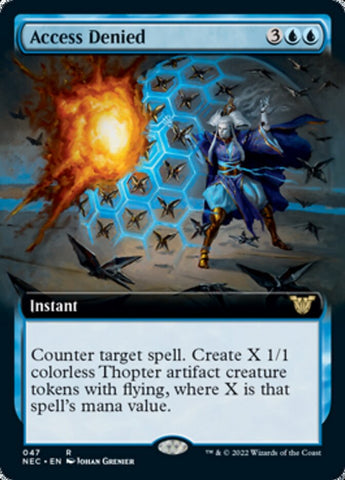 Accès refusé (Extended Art) [Kamigawa : La dynastie néon Commander]