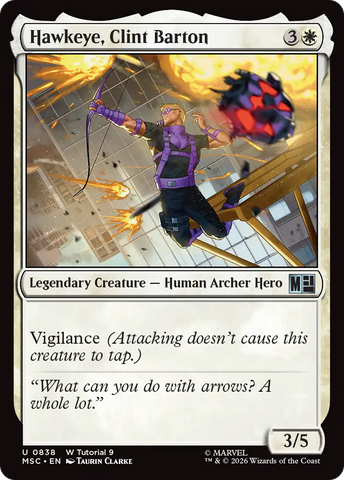 Ojo de Halcón, Clint Barton (0838) [Marvel Super Heroes Commander]