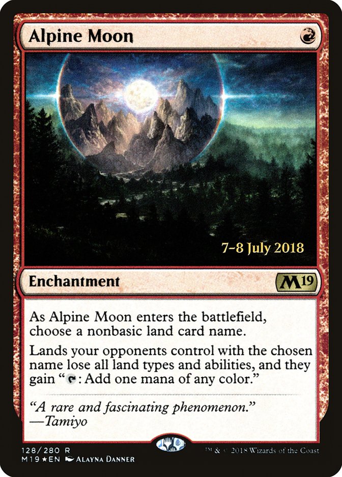 Lune alpine [Promos d'avant-première Core Set 2019]