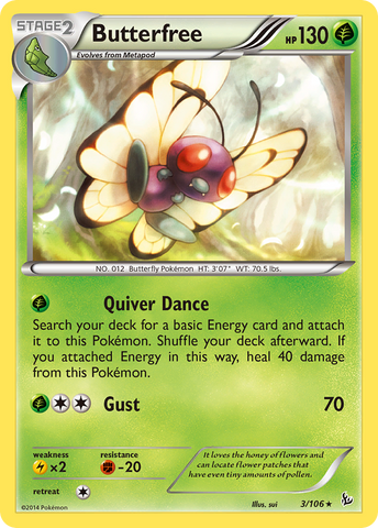 Butterfree (3/106) [XY: Combustión Fugaz]