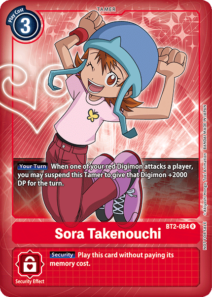 Sora Takenouchi [BT2-084] (Promo Buy-A-Box) [Promo de Lanzamiento Booster Ver.1.0]