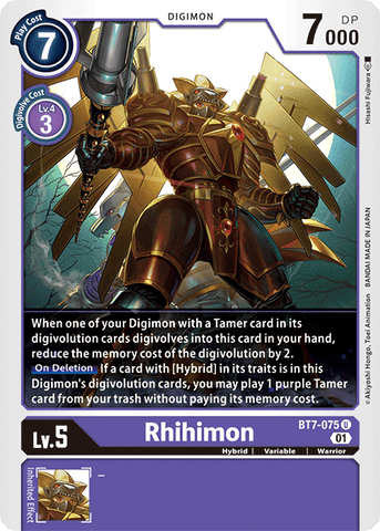 Rhihimon [BT7-075] [Prochaine Aventure]