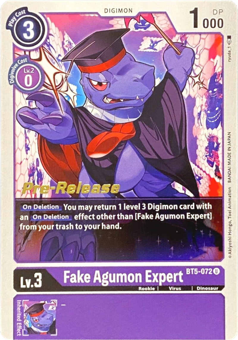 Experto en Agumon Falso [BT5-072] [Promociones de Prelanzamiento de Battle of Omni]