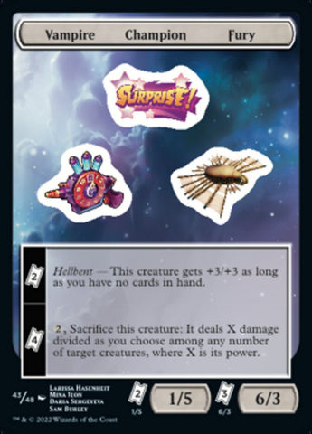 Fureur du champion vampire [Autocollants Unfinity]