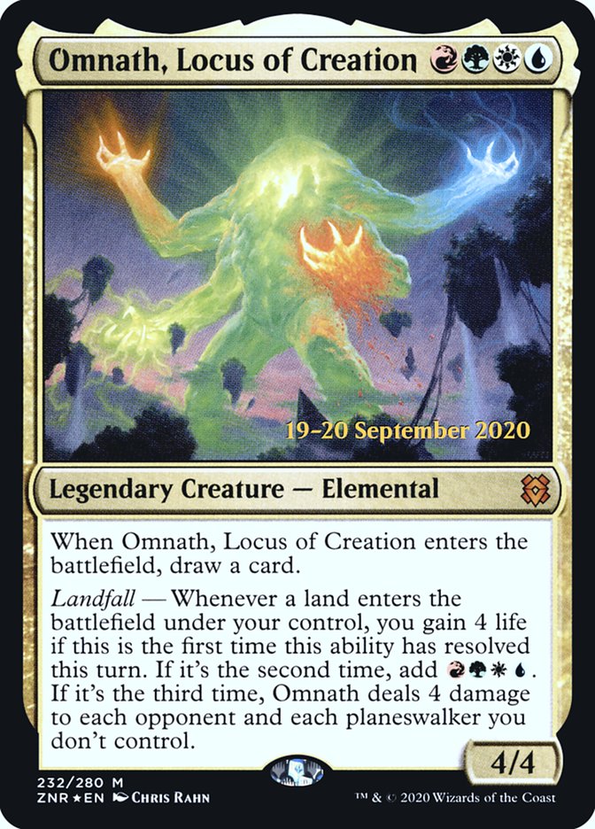 Omnath, Locus de Creación [Promos de Prerelease de Zendikar Rising]
