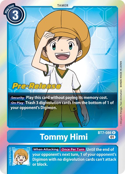 Tommy Himi [BT7-086] [Cartas de prelanzamiento de Next Adventure]