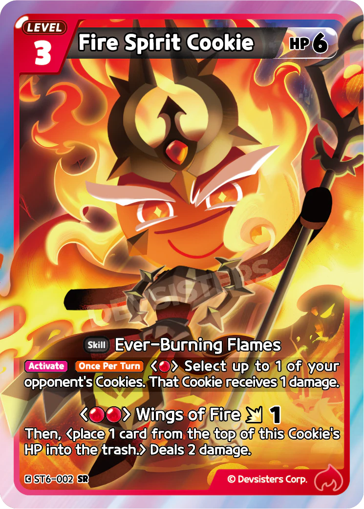 Image for Fire Spirit Cookie (ST6-002) (ST6) - CookieRun: Braverse TCG