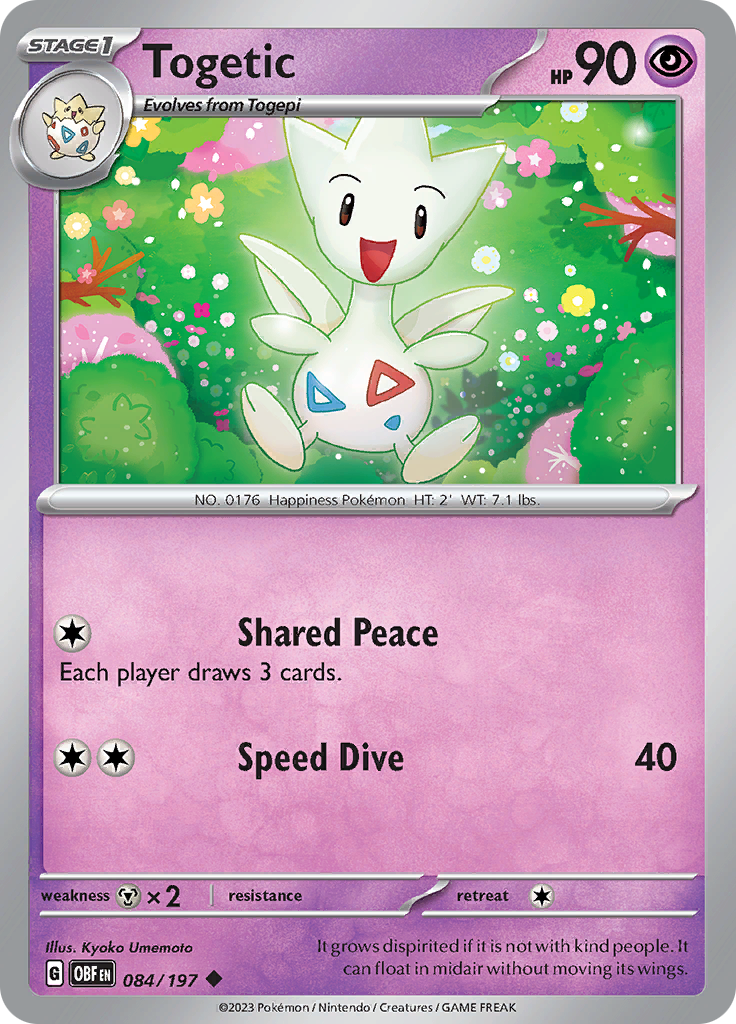 Togetic (084/197) [Escarlata y Púrpura: Llamas Obsidianas]