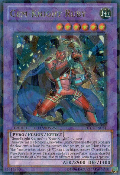 Chevalier Gemmes Rubis [DT05-FR034] Ultra Rare